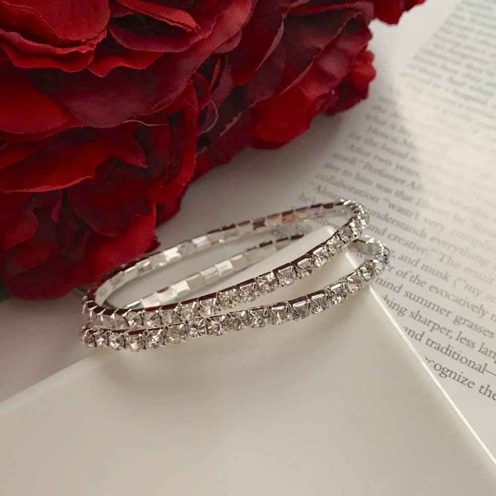 Classy Crystal Rhinestone Stretchy Bracelets